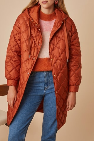 Doudoune longue - Rouille