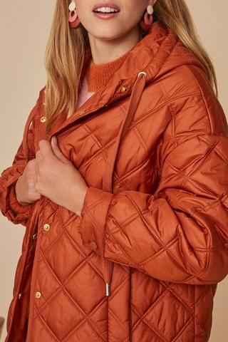 Doudoune longue - Rouille