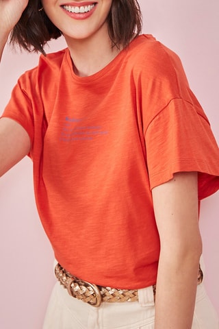 T-shirt - Orange chiné