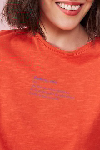 T-shirt - Orange chiné