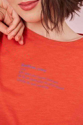 T-shirt - Orange chiné
