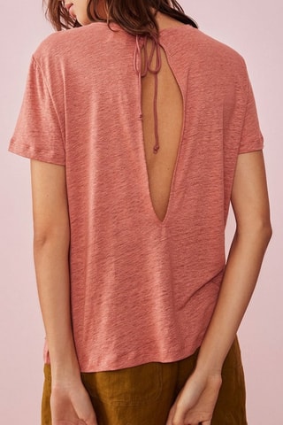 T-shirt en lin Heliane - Rose