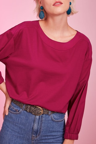 T-shirt en soie - Cassis