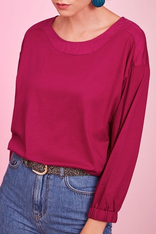 T-shirt en soie - Cassis