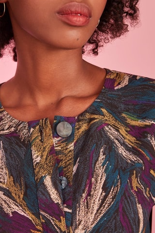 Blouse Violila - Bleu et violet