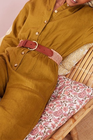 Combinaison en lin Takili - Vert