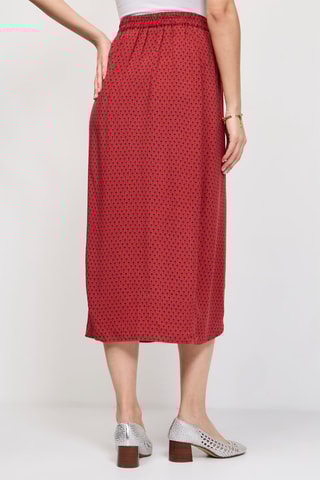 Jupe portefeuille Vikram - Rouge brique