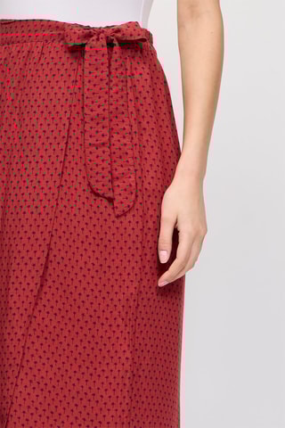 Jupe portefeuille Vikram - Rouge brique