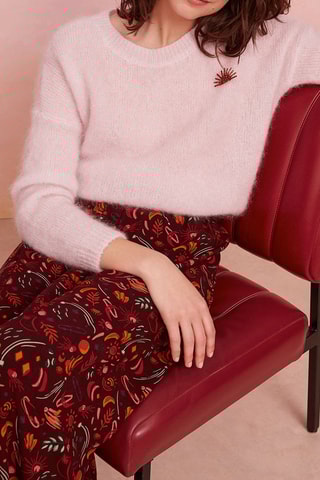 Jupe midi Victoriou - Rouge