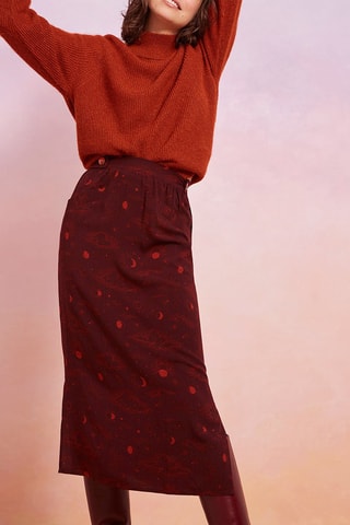 Jupe midi Talame - Rouge