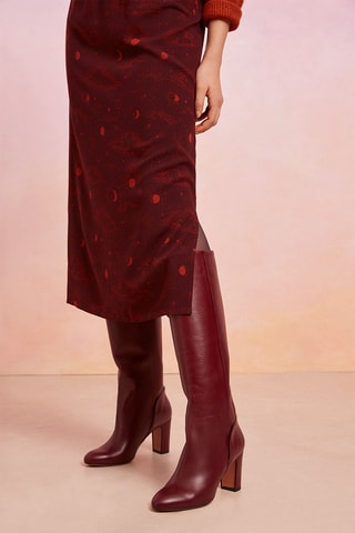 Jupe midi Talame - Rouge