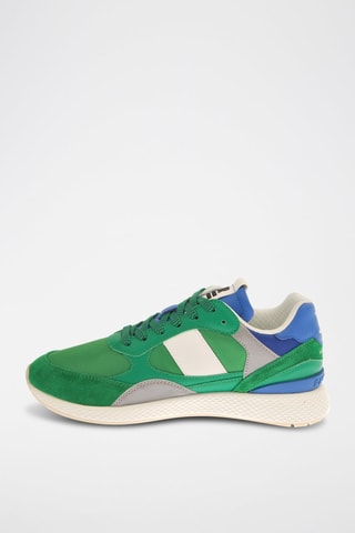 Sapatilhas de nobuck - Verde e azul