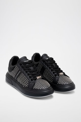 Sneakers de couro - Preto