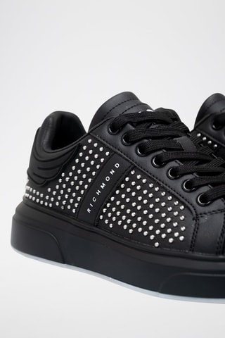 Sneakers de couro - Preto