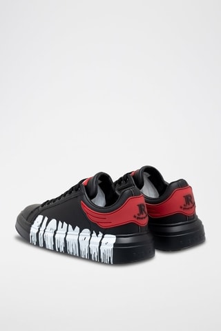 Sneakers de couro - Preto e vermelho