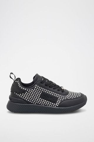 Sneakers de couro - Preto