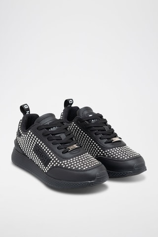 Sneakers de couro - Preto