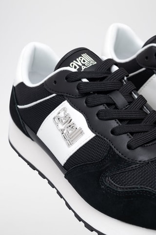 Sapatilhas em nobuck - Preto e branco