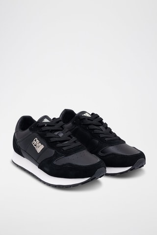 Sapatilhas em nobuck - Preto