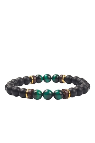 Bracelet - Pierres de lave et œils-de-tigre