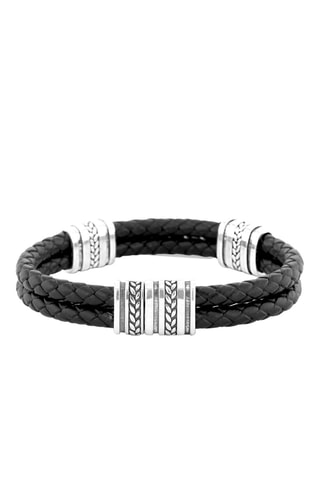 Bracelet - 
Cuir et argent