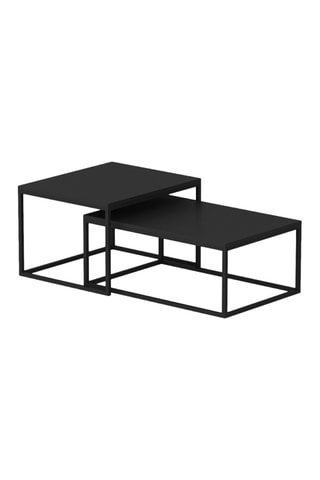 2 tables gigognes Leka - 45 x 47 x 60 / 72 x 37 x 45 cm