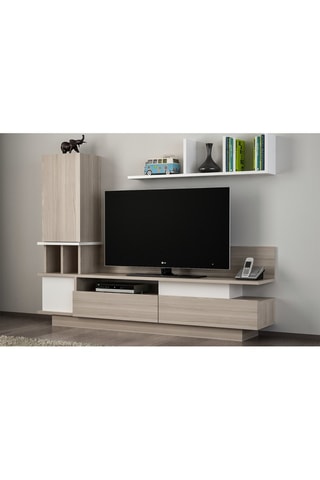 Meuble TV avec étagère Como - 149 x 171 x 31 cm