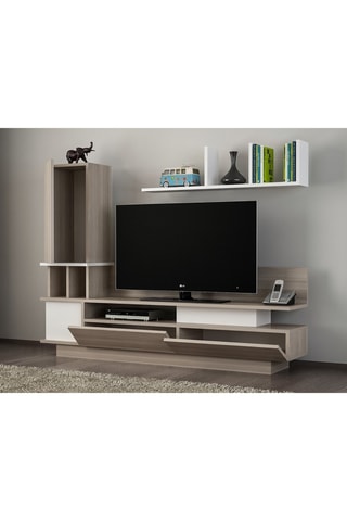 Meuble TV avec étagère Como - 149 x 171 x 31 cm