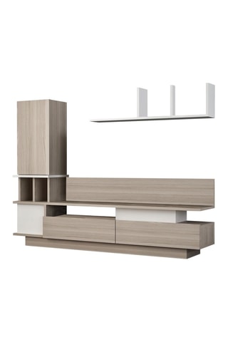 Meuble TV avec étagère Como - 149 x 171 x 31 cm