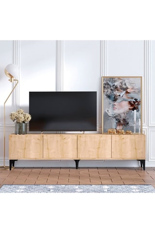 Meuble TV 4 portes - 180 x 50 x 35 cm