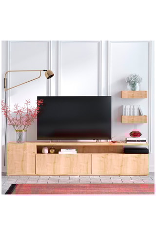 Meuble TV 3 tiroirs Alika - 180 x 45 x 35 cm
