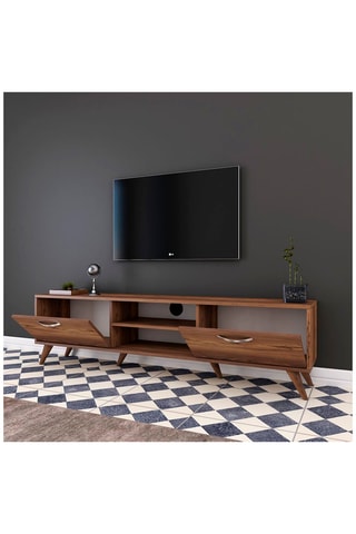 Meuble TV 2 abattants - 180 x 48,6 x 35 cm