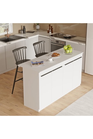 Ilot de cuisine 4 portes OR1 - 160 x 90 x 60 cm