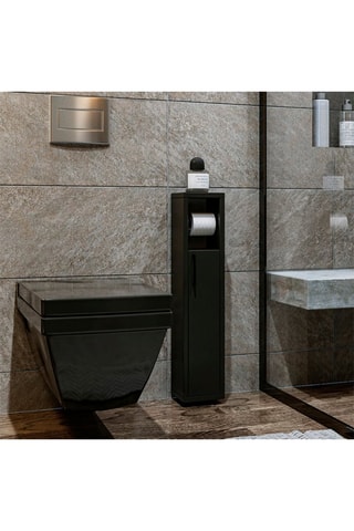 Meuble de salle de bain 1 porte - 15 x 13 x 70 cm