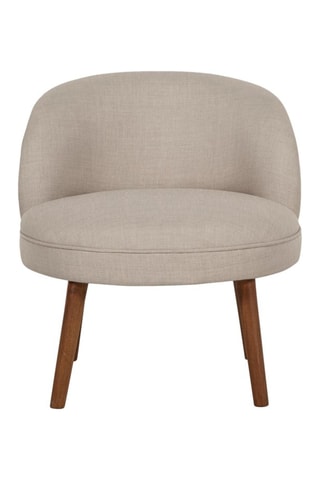 Fauteuil Nice - Beige et naturel - En polyester
