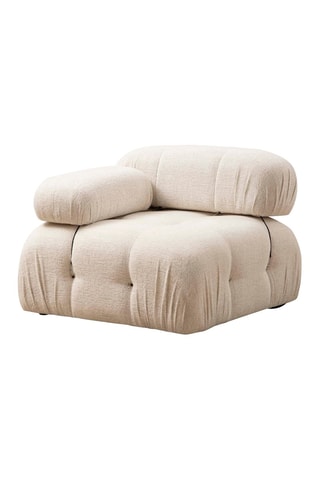 Fauteuil Bubble - Crème - Revêtement en tissu