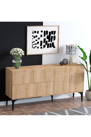 Console 4 portes - 150 x 75 x 35 cm