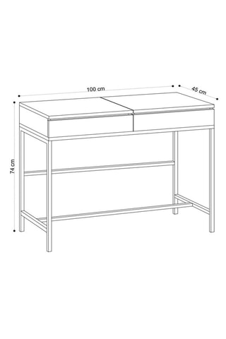 Coiffeuse Linda - 100 x 74 x 45 cm