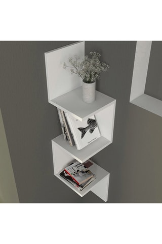 Etagère murale 3 niveaux Corner - 25 x 105,4 x 25 cm