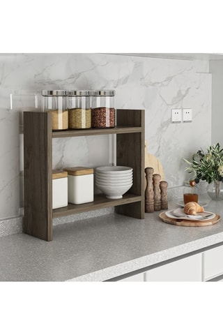 Etagère de cuisine 2 niveaux - 34 x 10 x 30 cm