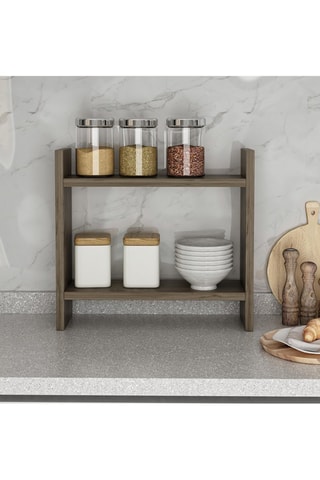 Etagère de cuisine 2 niveaux - 34 x 10 x 30 cm