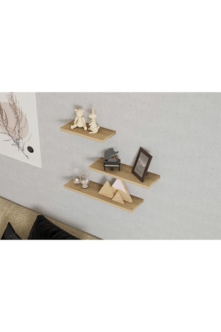 3 étagères murales Leila - 30 x 14 x 2 cm / 40 x 14 x 2 cm / 50 x 14 x 2 cm