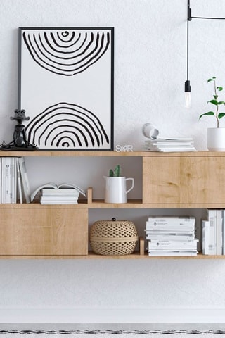 Etagère murale 2 portes - 120 x 50 x 22 cm