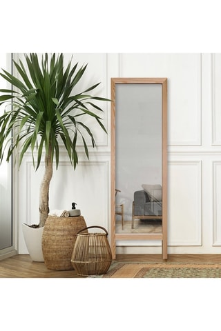 Miroir en bois Cheval - 45 x 145 cm - Naturel