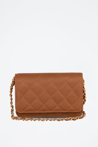 Sac bandoulière en cuir Ailanti Marron