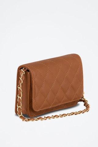 Sac bandoulière en cuir Ailanti Marron