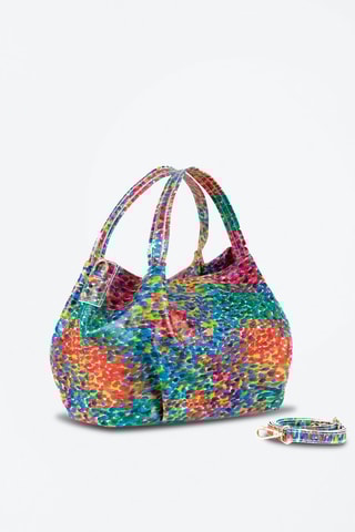 Sac à main en cuir Vittuone Vert et turquoise