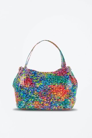 Sac à main en cuir Vittuone Vert et turquoise