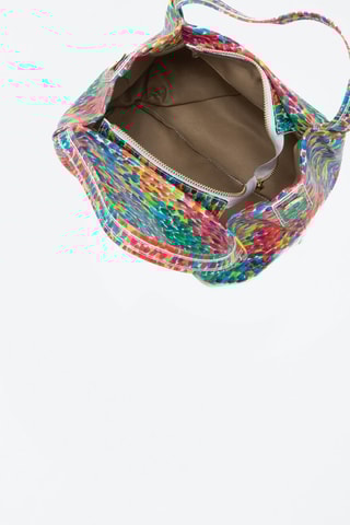 Sac à main en cuir Vittuone Vert et turquoise