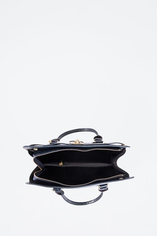 Sac à main en cuir Rezia - Bleu marine